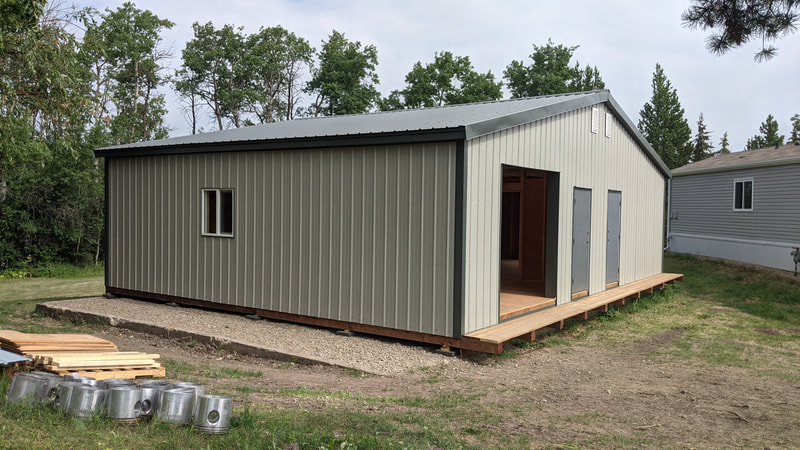 32 x 40 building / Fully insulated / Steel siding and roofing